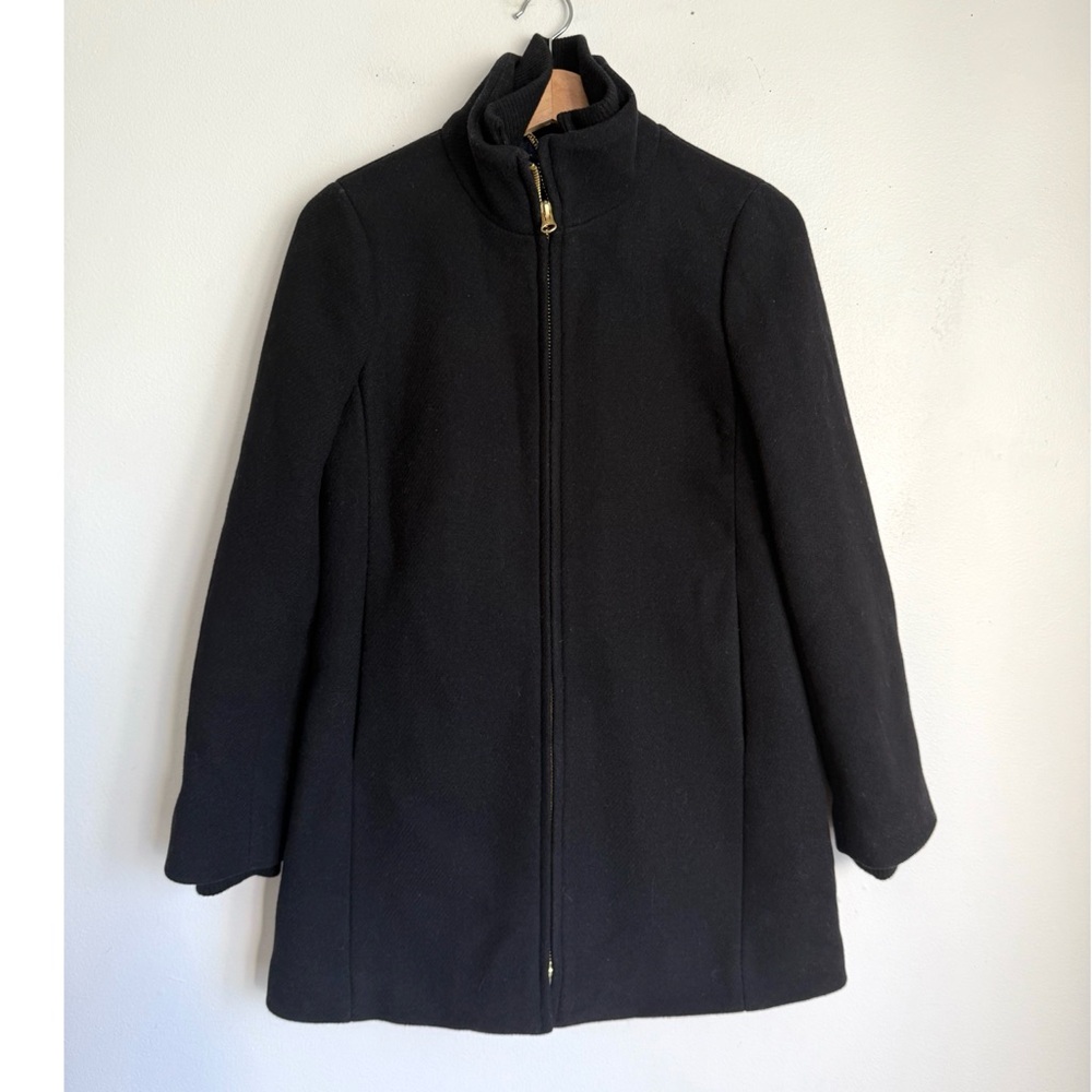 J. Crew Black Cocoon Coat